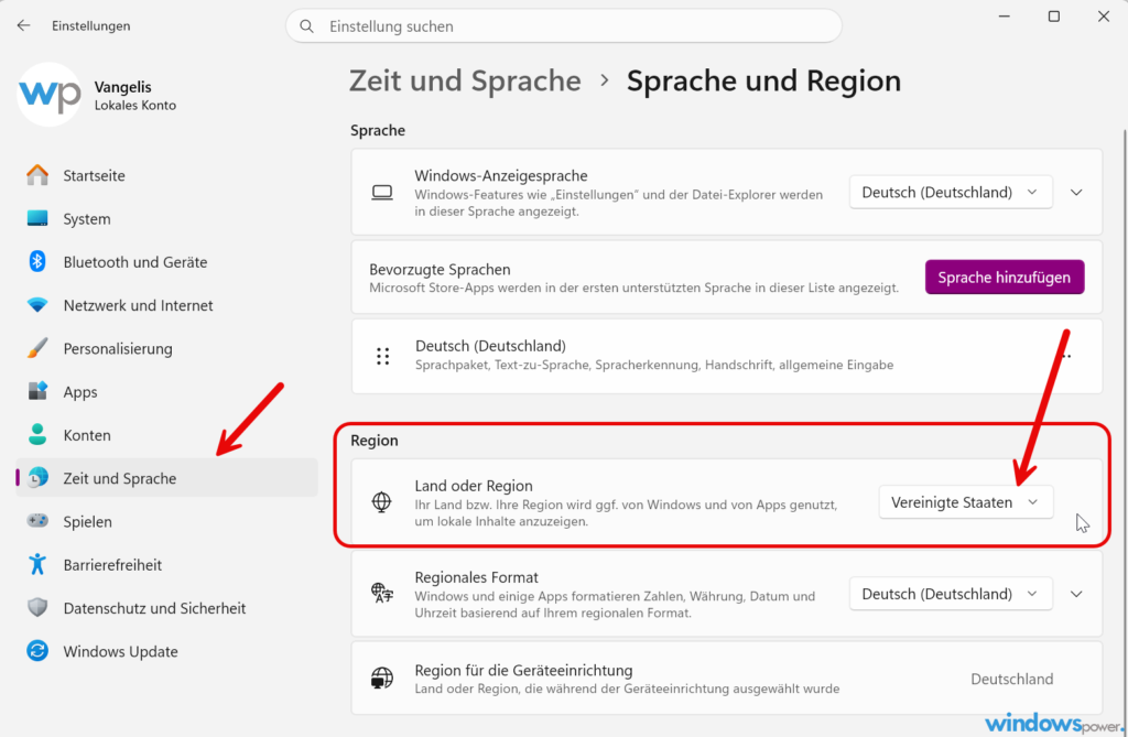 Windows 11 Region auf USA umstellen Microsoft Store PC Manager Windows 11 Region auf USA umstellen Microsoft Store PC Manager