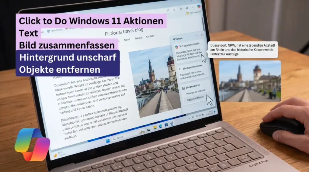 Click to Do Windows 11 Aktionen Text Bild zusammenfassen Hintergrund unscharf Objekte entfernen Click to Do Windows 11 Aktionen Text Bild zusammenfassen Hintergrund unscharf Objekte entfernen