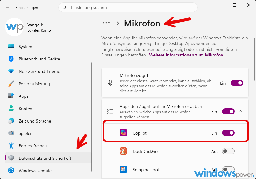 Copilot Vision Windows 11 funktioniert nicht Datenschutz Einstellungen Mikrofon pruefen Copilot Vision Windows 11 funktioniert nicht Datenschutz Einstellungen Mikrofon prüfen