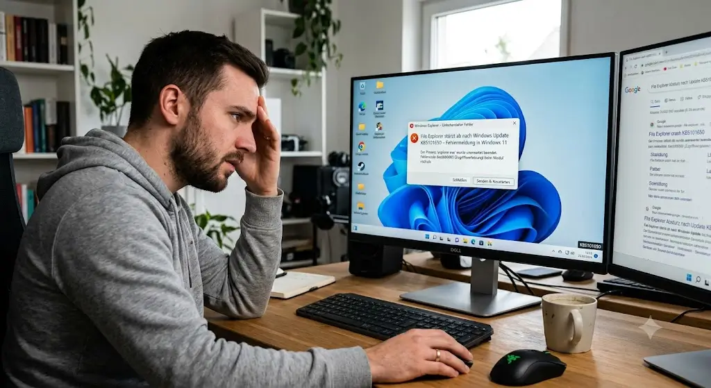 File Explorer stuerzt ab nach Windows Update KB5101650 – Fehlermeldung in Windows 11 File Explorer stürzt ab nach Windows Update KB5101650 – Fehlermeldung in Windows 11