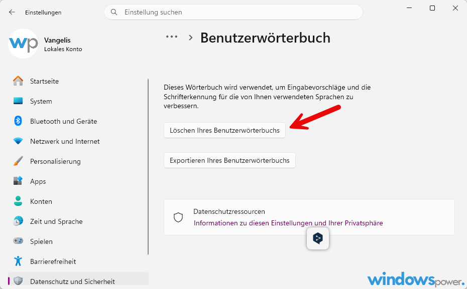 Freihandeingabe und Eingabe personalisieren Freihandeingabe und Eingabe personalisieren