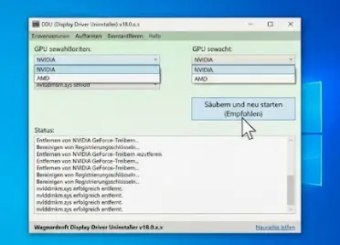 VIDEO TDR FAILURE beheben DDU Display Driver Uninstaller abgesicherter Modus NVIDIA AMD Treiber entfernen VIDEO TDR FAILURE beheben DDU Display Driver Uninstaller abgesicherter Modus NVIDIA AMD Treiber entfernen