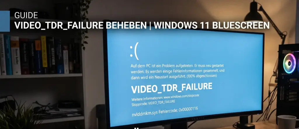 VIDEO_TDR_FAILURE beheben – Windows 11 BSOD bei NVIDIA und AMD Grafikkarten VIDEO TDR FAILURE