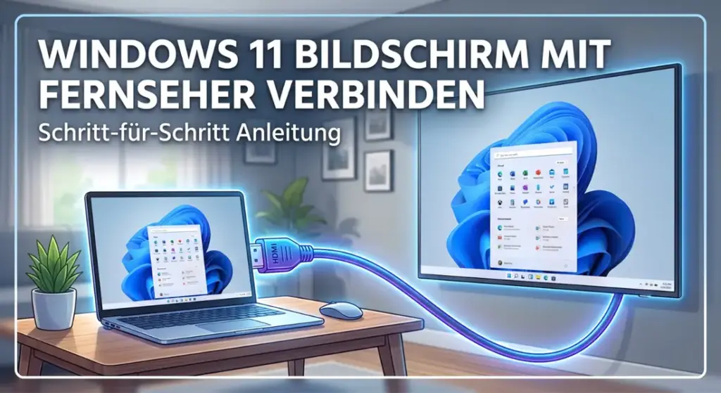Windows 11 Bildschirm auf Fernseher streamen – Miracast & Kabel im Vergleich Windows 11 Bildschirm Fernseher