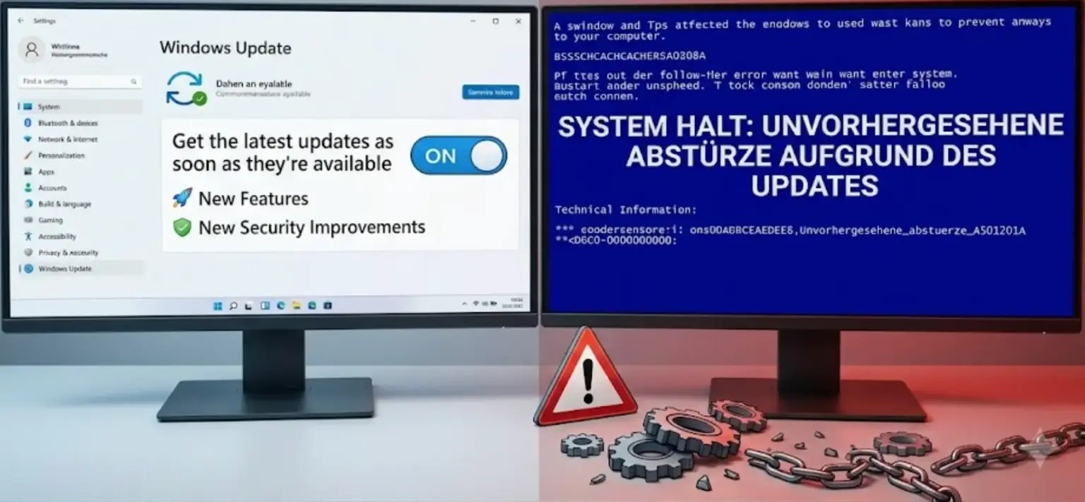 Windows Update Toggle Notfall-Updates: Warum „Get the latest updates as soon as they’re available“ ungewollt Patches installiert Windows Update Toggle