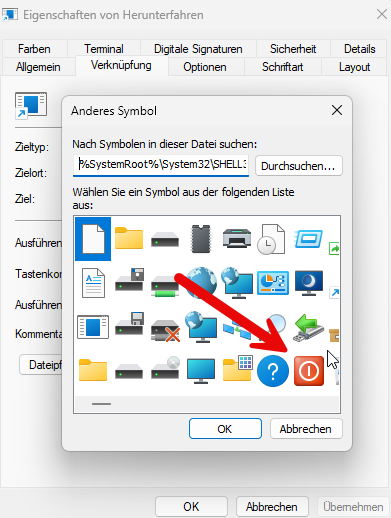 Ein Aus Symbol