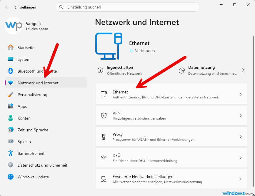 Netzwerk Internet Ethernet