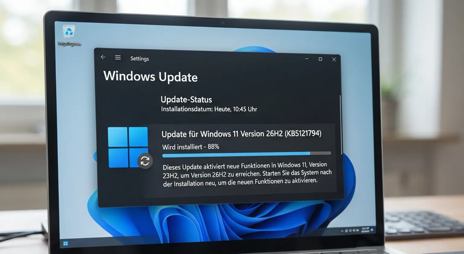 Windows 11 26H2 installieren mit dem Enablement Package KB5121794 Windows 11 26H2 Enablement Package KB5121794