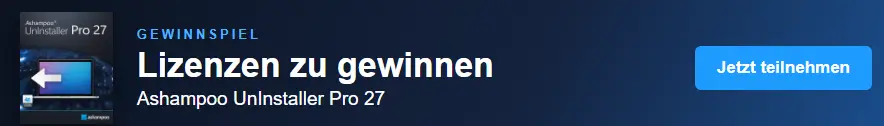 Gewinnspiel: Ashampoo UnInstaller Pro 27 Lizenzen gewinnen