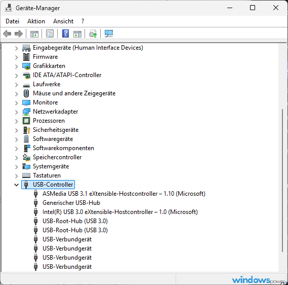 Geraete Manager unter Windows 11 mit Maus und USB Controllern zur Treiberpruefung Geräte Manager unter Windows 11 mit Maus und USB Controllern zur Treiberprüfung