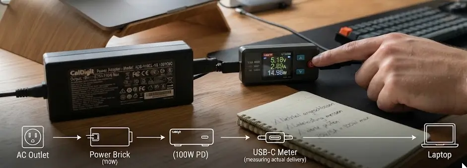 Netzteil und Ladeleistung einer USB C Dockingstation Netzteil und Ladeleistung einer USB C Dockingstation