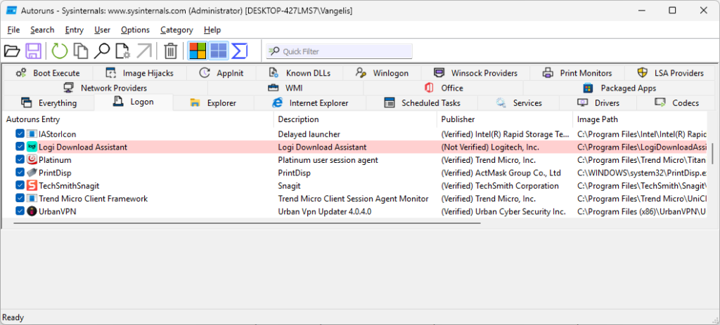 Autoruns von Microsoft: Autostart-Einträge finden und entfernen Autoruns windows 11
