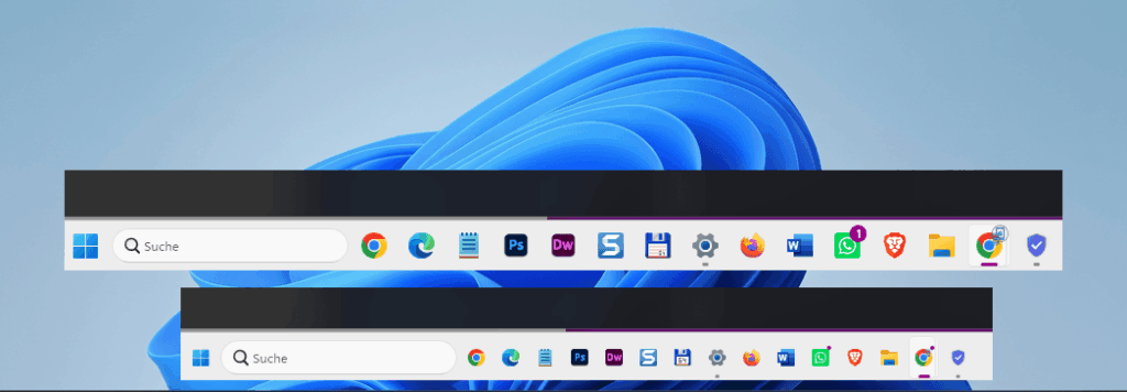 Windows 11 Taskleiste kleinere Symbole anzeigen – App-Icons dauerhaft verkleinern Windows 11 Taskleiste kleinere Symbole
